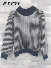 ◇ ROPE PICNIC ロペピクニック ストライプ 長袖 ニット セーター サイズ38 ネイビー ベージュ レディース 【中古】 【1104070002212】