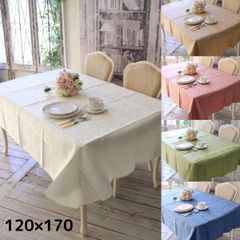 テーブルクロス 撥水 長方形 4人掛け 120×170 ダマスクローズ ダマスク柄 薔薇 姫系 フリークロス 洋風 ヨーロピアン おしゃれ かわいい ホワイト ローズ グリーン ブラウン ブルー