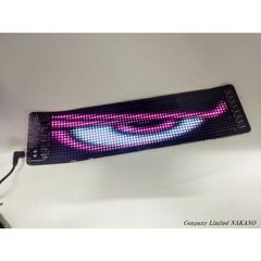 軽トラ用 LEDディスプレースクリーン デビルアイ 約380ｍｍ×102ｍｍ USBタイプ電源 12/24V車使用可能