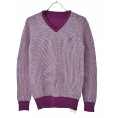 BLACKLABELCRESTBRIDGE】51N06-205-36 千鳥柄Vネック長袖ニット