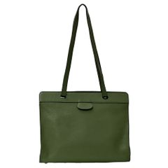 エルメス HERMES バッグ ミュゾー レディース ブランド ショルダーバッグ トリヨンクレマンス グリーン トートバッグ 上品 おしゃれ 大容量 ヴィンテージ □D（2000年製造） 【中古】