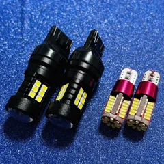 爆光！CV系 デリカD：5 前期 ZN6 T20 T10 LED ウエッジ球 バックランプ ポジション球 ホワイト 4個セット 三菱 ミツビシ  カスタム パーツ 車検対応 - メルカリ