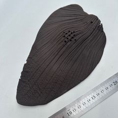 着生板　ビカクシダ　コウモリラン　陶器製　陶芸　板付け　着生植物　着生蘭