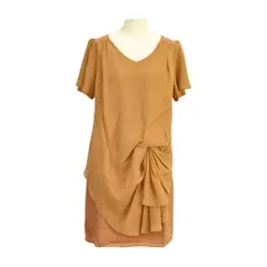 ナノユニバース nano・universe ワンピース Fサイズ ベージュ レディース s_z F-M6813