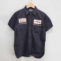 PHERROW'S フェローズ 10S-701WSS SHORT SLEEVE WORK SHIRTS 半袖ワークシャツ ワッペン チェーン刺繍 36 10117468