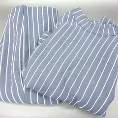 ◇ ⊂ B:MING LIFE STORE by BEAMS ストライプ柄 ひざ丈 セットアップ サイズ表記なし ネイビー ホワイト レディース E  【1503050025324】