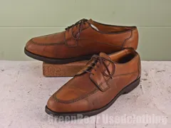 USA製 Allen Edmonds ビジネスシューズ Uチップ ワイズ細め 茶 ブラウン メンズ 9.5D 27.5cm B241のサムネイル