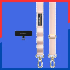 【人気商品】ホルダー 付) スマホ (ストラップ ショルダー ストラップ スマホストラップ 携帯ストラップ 携帯ショルダー 太め [ スマートフォン 斜めがけ/首掛け/肩掛け 各種 対応 スマホショルダー ] Strap+ [MagEasy] Card 20m