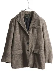 【お得なクーポン配布中!】 デッドストック 90s LAUREN ラルフローレン ツイード テーラード ジャケット レディース L / ブレザー オールド ウール ヘリンボーン ポロ