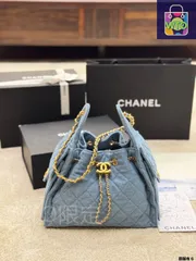 【今日特価】Chanel Denim Embroidered Tote Bag シャネル デニム 刺繍 トート バッグ-WTO輸入