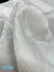 白生地 銀通し 紋意匠 着尺 紋意匠 正絹 反物