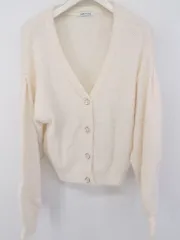 ◇ OLIVE des OLIVE オリーブ デ オリーブ 長袖 ニット カーディガン サイズF オフホワイト レディース P  【1305040006968】