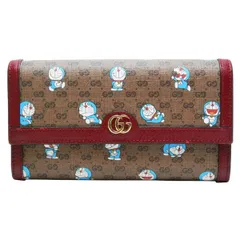 ドラえもん×GUCCI PVC×レザー コンパクトウォレット T77