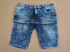 ディーゼルキッズ DIESEL 子供服 女の子 女児 ハーフパンツ ズボン ボトムス ズボン デニム ユーズドデザイン 薄手 春 夏 12歳 約 150cm ★2キッズ 【中古】 ユーズド ガールズ アウトレット リサイクル 古着