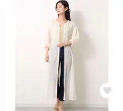 コットンヨウリュウギャザーワンピース