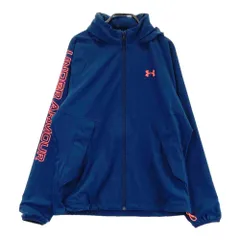 サイズ：LG UNDER ARMOUR アンダーアーマー  フード付 ジップジャケット  ネイビー系 [240101346318] ゴルフウェア メンズ ストスト