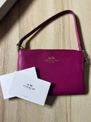 COACH(コーチ) ストラップ 財布 ダブル ファスナー ポーチ 新品