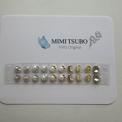 premium 耳つぼジュエリー お肌に優しくはがれにくい 1シート（20個） M-01