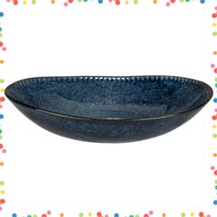 【人気商品】美濃焼 カレー皿 楕円 パスタ皿 長辺24×短辺17cm 窯変フリル プレート 皿 深め 食器 電子レンジ 食洗機対応 日本製 131-0714