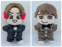 ちびぬい kpop 服 関ジャニ なにわ男子 チェックスーツセット