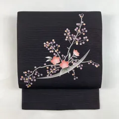 【中古品☆正絹】未使用！夏用！絽！手描き染！名古屋帯 楽天市場】【新古品】 夏物 名古屋帯 未使用 九寸 正絹 夏 絽