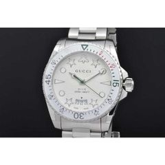 グッチ YA136336 ダイブ（ダイヴ）40 メンズ SS クォーツ ダイバーウォッチ 136.3 シルバー文字盤 663937 I1600 1108【新品】
