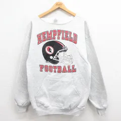 XL/古着 ジャージーズ 長袖 スウェット メンズ 90s フットボール グレー 霜降り 25aug05 中古 スエット トレーナー トップス