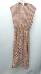 ◇ ESPRITMUR エスプリミュール ストライプ柄 - ロング丈 ワンピース サイズM ブラウン系 レディース E  【1407180041660】