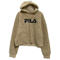 FILA ロゴ ボアパーカー レディース M～ ベージュ フィラ 古着卸 アメリカ仕入 a701-5719のサムネイル