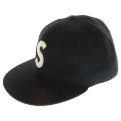 SUPREME 黒 Sロゴ ベースボールキャップ Supreme シュプリーム 11AW S Logo Cap New Era Sロゴ