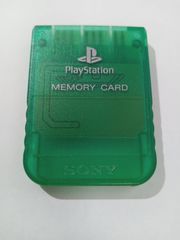 PS1用　メモリーカード　シースルーグリーン