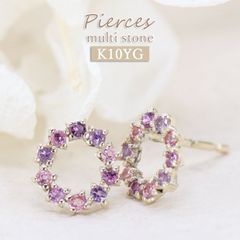 K10 マルチカラー スナップ フープ ピアス - メルカリ