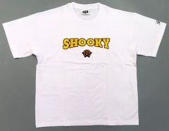 [Used] Clothing: SHOOKY (Suga) Printed T-shirt, White, Size M, "BT21 x Right-on (2020)"