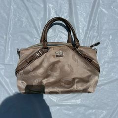 OLD coach mini Boston bag beige y2k 00s - メルカリ