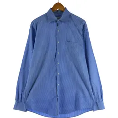 古着 ブルックスブラザーズ Brooks Brothers マルチストライプ ワイドカラー 長袖 コットンストライプシャツ メンズL相当/eaa535507