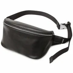 ☆ BLACK-A ☆ REGiSTA Pu-Leather Waist Pouch レジスタ REGiSTA ウエストポーチ メンズ レディース 2way 大容量 ボディバッグ ショルダーバッグ 斜め掛け 大きめ 合皮 耐久性 収納力 シンプル 無地