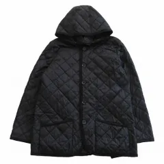 COLE HAAN コールハーン キルティング ジャケット アウター フード付き ブラック サイズL メンズ 【中古】