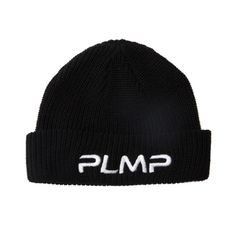 【PLMP】ニットキャップ "PLMP LOGO KNIT CAP" / BLACK