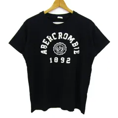 アバクロンビー&フィッチ 半袖Ｔシャツ トップス ロゴT MUSCLE レディース Mサイズ ネイビー Abercrombie & Fitch 【中古】
