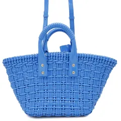 タイムセール★BALENCIAGA★ビストロ バスケット★レアブルー タイムセール☆BALENCIAGA☆ビストロ バスケット☆レアブルー
