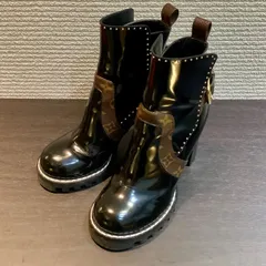 【極美品】ルイヴィトン ブーツ モノグラム スタッズ 35(22.5cm相当) 最終！ルイヴィトン ブーツ モノグラム ルイ・ヴィトン】洗練
