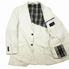 BURBERRY BLACK LABEL バーバリーブラックレーベル ノバチェック テーラード ジャケット ブレザー S ライトベージュ メンズ 【中古】
