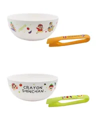 2026年最新】クレヨンしんちゃん サラダボウル＆トング～おやさいに