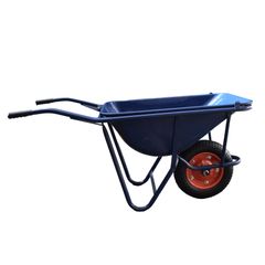 耐荷重120kg 運搬用一輪車 水積載61L/砂積載98L 13インチエアタイヤ