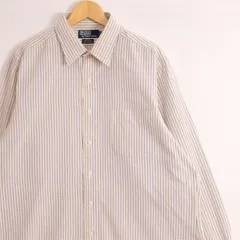 古着 大きいサイズ 旧タグ ポロラルフローレン ANDREW 長袖カジュアルシャツ メンズUS-XLサイズ tn-0927n