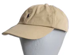 【お得なクーポン配布中!】 デッドストック 90s ポロ ラルフローレン コットン ベースボール キャップ メンズ M レディース L 新品 帽子 オールド ローキャップ カーキ