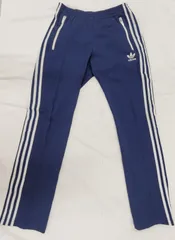 adidas アディダス ヨーロッパトラックパンツ ベッケンバウアー メンズLサイズ（100サイズ） ネイビー× ホワイトライン fg0428-9
