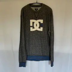 DC ロゴプリント　霜降りグレー　古着スウェットのサムネイル