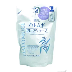 【新品 未使用】熊野油脂 麗白 ハトムギ 泡ボディソープ 450ml 詰め替え【A3】のサムネイル