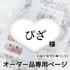 ぴざ様専用ページ[お届け希望日▶︎11/23]